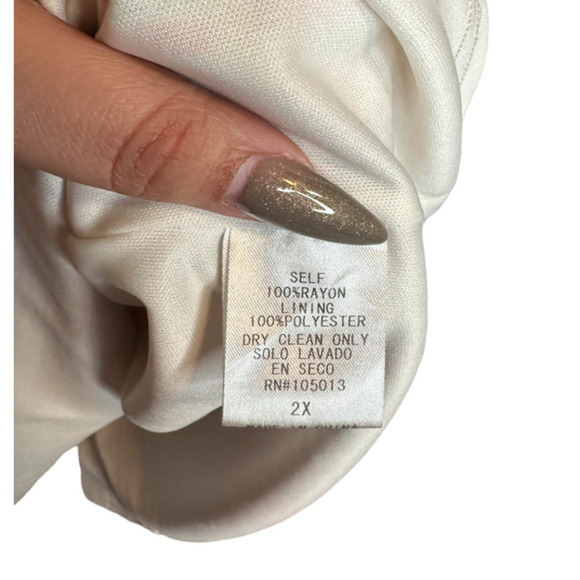 Savanah Jane Pin Teal Geo Print Mini Dress Flowey Bohemian Stretch Waist Size 2X - Picture 5 of 7